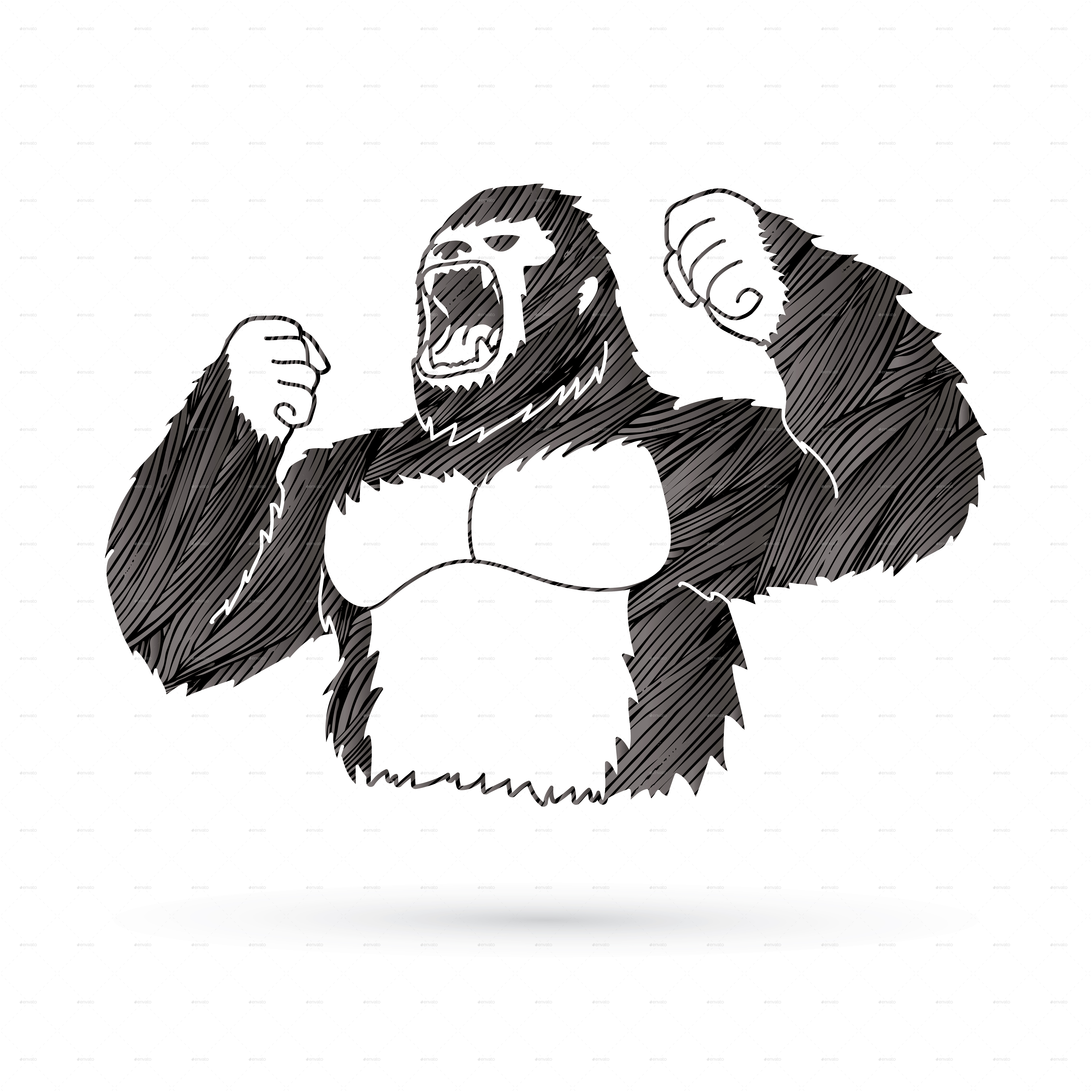 king kong gorilla cartoon